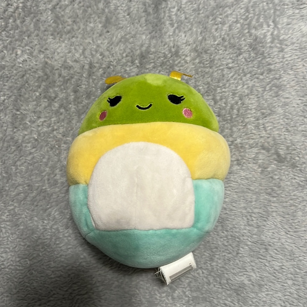 Squishmallow Rutabaga Caterpillar Soft Toy Green Yellow Plush BNWT
